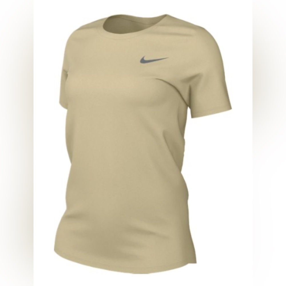 NIKE WMNS LEGEND SHORT SLEEVE TEE (STANDARD FIT) TEAM GOLD/COOL GREY NWT
